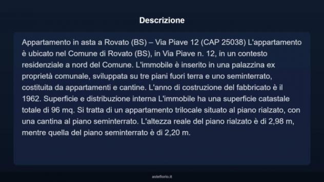 Immobile in asta di 96 m² in vendita a Rovato - Foto 5