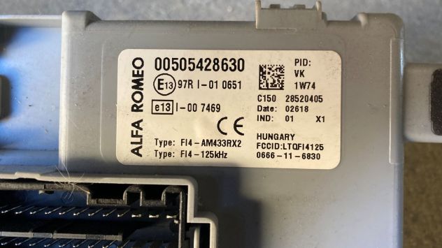 Body computer Alfa Romeo Mito 1.4 benzina del 2018 (00505428630) - Foto 3