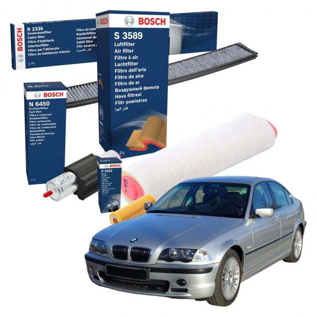 Kit Tagliando 4 Filtri Bosch Ktb024 Per Bmw
