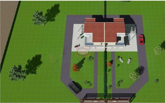 SAN GIORGIO di CESENA: porzione di villa bifamiliare allo stato GREZZO con GIARDINO di circa 2000 mq. - Foto 3