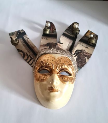 Maschere veneziane vinta anni '80 ,decorative da parete,