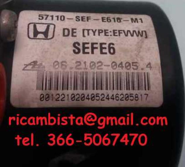 57110-SEF-E610-M1 Honda Accord gruppo ABS pompa - Foto 2