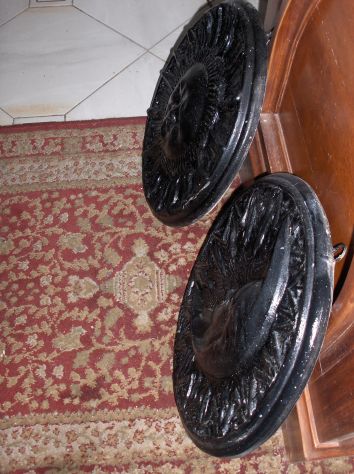 Coppia Quadri Sculture Rilievo Artigianato Italian - Foto 4