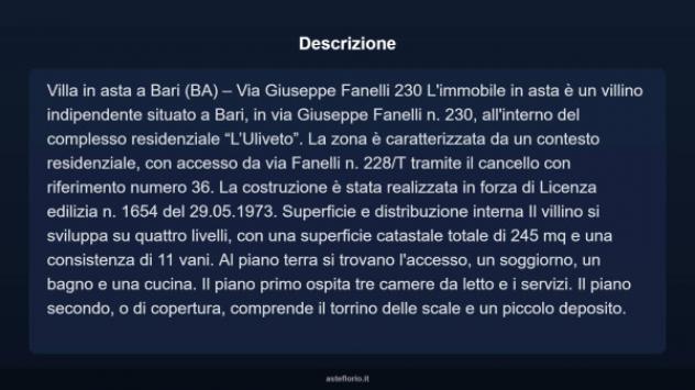 Immobile in asta di 245 m² con più di 5 locali in vendita a Bari - Foto 10