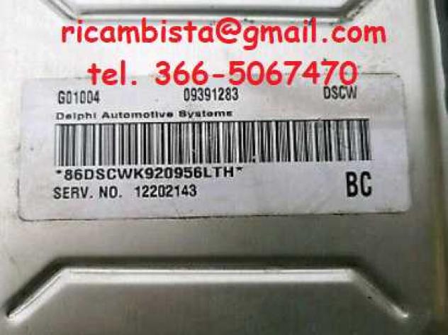 09391283 Opel Astra centralina motore - Foto 2