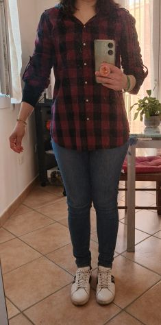 Camicia bordeaux con cappuccio - Foto 2