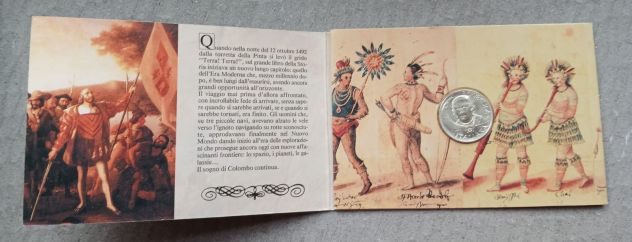 REPUBBLICA ITALIANA - 500 LIRE SCOPERTA AMERICA 1992 4a EMISSIONE - Foto 2