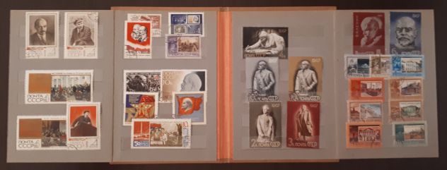 LENIN FOLDER SPECIAL DI 30 FRANCOBOLLI CENTENARIO DALLA MORTE 1870 - 1970. - Foto 7