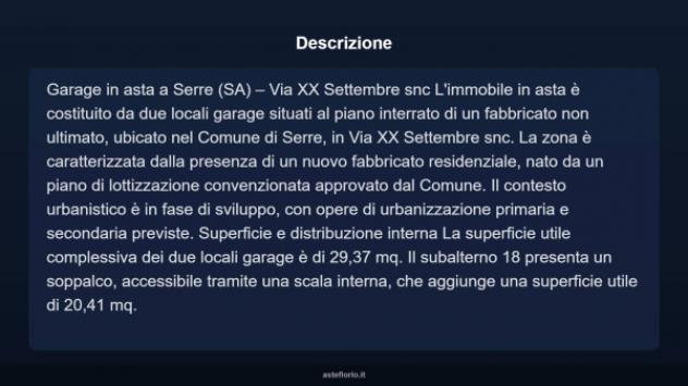 Immobile in asta di 29 m² in vendita a Serre - Foto 3