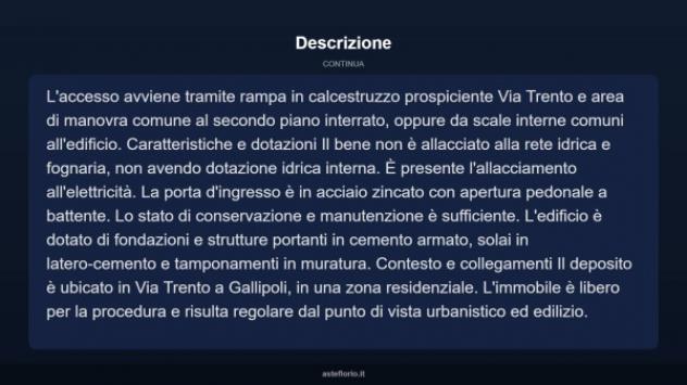 Immobile in asta di 6 m² in vendita a Gallipoli - Foto 4