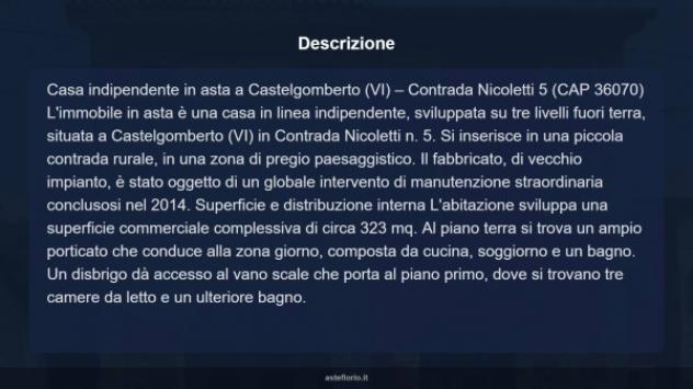 Immobile in asta di 323 m² con più di 5 locali in vendita a Castelgomberto - Foto 10