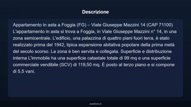 Immobile in asta di 99 m² in vendita a Foggia - Foto 4
