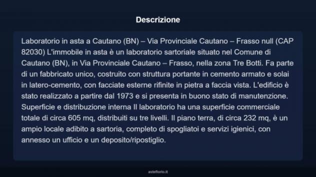 Immobile in asta di 605 m² in vendita a Cautano - Foto 4