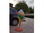 Insegna per gelateria in vetroresina, gelato 3D, tridimensionale, insegna a vela