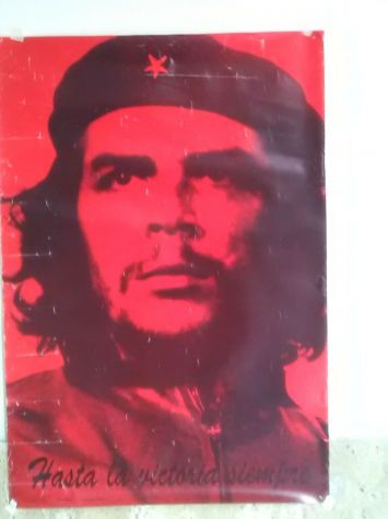 vecchio poster di CHE GUEVARA anni 70/80 usato 100 x 68 - Foto 7
