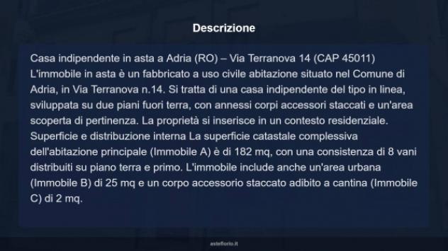 Immobile in asta di 182 m² con più di 5 locali in vendita a Adria - Foto 16
