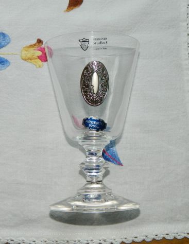 Set bicchieri Studio 8 con inserto in argento - Foto 2