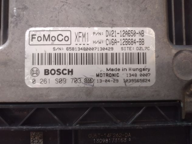 CENTRALINA MOTORE B-MAX 1.0 0261S09703 DV21-12A650-NB (ECU)FORD B-MAX (JK) 1.0 - Foto 3