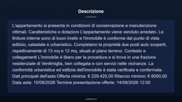 Immobile in asta di 124 m² con più di 5 locali in vendita a Ventimiglia - Foto 5