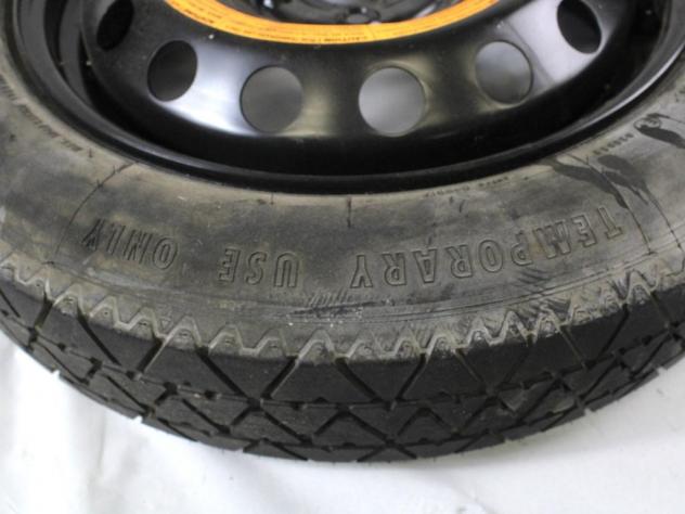 46756194 RUOTINO DI SCORTA CONTINENTAL T125/80 R15 95M ALFA ROMEO 147 1.9 D 85KW 5M 5P (2003) RICAMBIO USATO CON CERCHIO IN FERRO DA 15 POLLICI 5 FORI - Foto 5