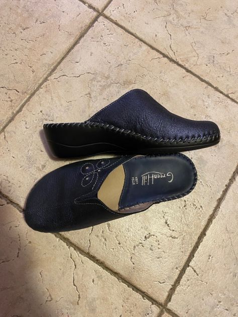 Pantofole ciabatte donna in pelle mis 36 NUOVE Green hill - Foto 2