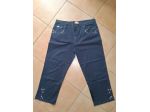 Pantaloni Jeans neri Donna Taglia Comoda 50 elasticizzati lunghezza caviglia