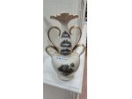 Vaso Decorativo ad Anfora con Manici Dorati – 25166