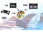 Riversamento video VHS, 8mm, miniDv, bobine Super 8