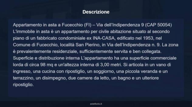Immobile in asta di 98 m² con più di 5 locali e box auto in vendita a Fucecchio - Foto 16