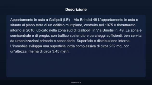 Immobile in asta di 232 m² in vendita a Gallipoli - Foto 3