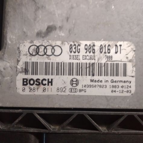 CENTRALINA MOTORE AUDI A3 BOSCH:0281011892 03G906016DT 0281011892 EDC 16U1 CENT - Foto 4