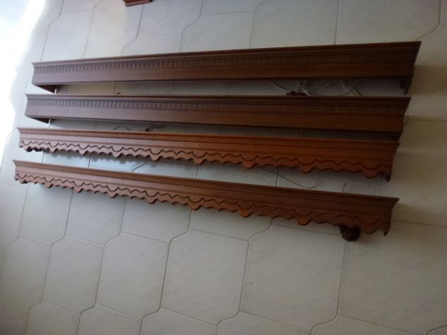 Marca ARQUATI ORIGINALI: Reggi tende, interamente in noce massello,perfettissime - Foto 4
