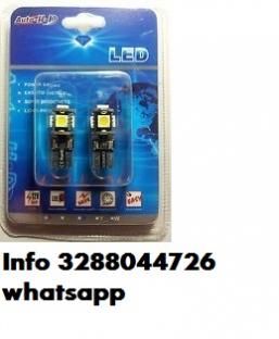 Coppia lampadine luci di posizione led bianco w5w t10