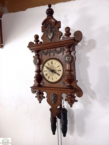 176357 Antico orologio a pendolo foresta nera del XIX secolo - Foto 4
