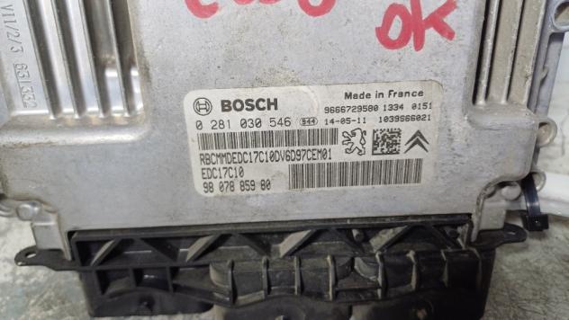 CENTRALINA MOTORE PEUGEOT 2008 1° Serie 0281030546/9807885980/EDC17C10 DV6DTED-9HP-9H06 diesel 1560 (13) - Foto 2
