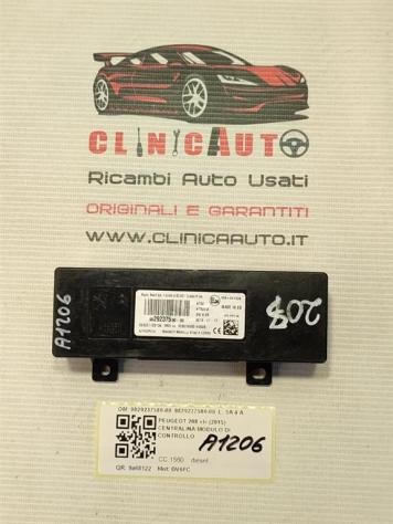 CENTRALINA MODULO DI CONTROLLO PEUGEOT 208 Serie 9829237580-00 9829237580-00 DV6FC diesel 1560 (1219)