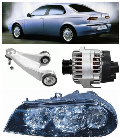 Alfa Romeo 156 paraurti fanale rinforzo radiatore 1997 98 99 00 01 2005