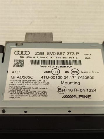 DISPLAY MULTIFUNZIONE COMPUTER DI BORDO AUDI A3 Sportback Serie (8VF) 8V0857273P (16) - Foto 3