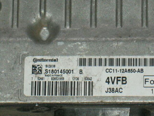 S180145001 ECU FORD TRANSIT 2.2 SID208 S180145001B CC11-12A650-AB 4VFB - Foto 3