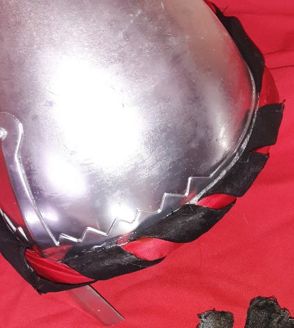 RIPRODUZIONE ELMO DEI CAVALIERI TEMPLARE CON NASALE-USATO-PERSONALIZZATO