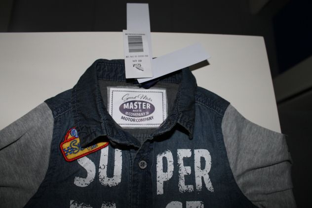 Camicia jeans 12 Mesi maschio nuova mai usata - Foto 3