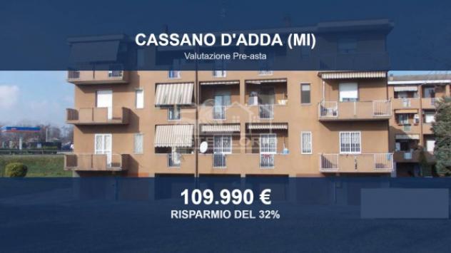 Immobile in asta di 122 m², box auto doppio in vendita a Cassano d'Adda