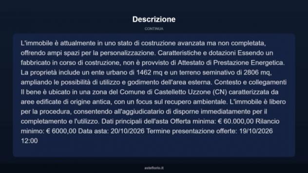 Immobile in asta di 397 m² in vendita a Castelletto Uzzone - Foto 4