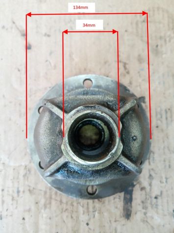 SCATOLA PLANETARI DIFFERENZIALE FIAT 1100 103 6 FORI SENZA PLANETARI - Foto 4