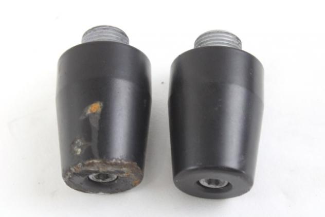APRILIA TUONO 660 2B008391 BILANCERI MANUBRIO 21 - 25 HANDLEBAR WEIGHTS CON GRAFFI - Foto 2