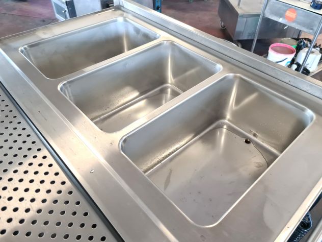 carrello inox riscaldato bagnomaria mai usato - Foto 7