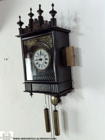 176558 Antico orologio a pendolo Foresta Nera - Foto 4