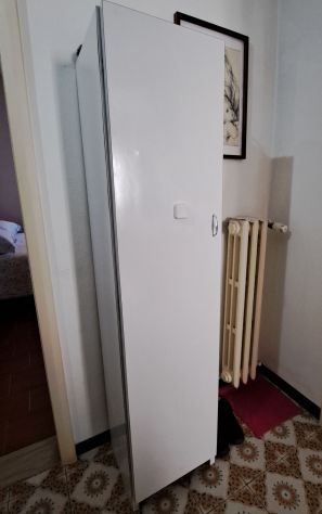 MOBILE BIANCO LAMINATO A SCAFFALI