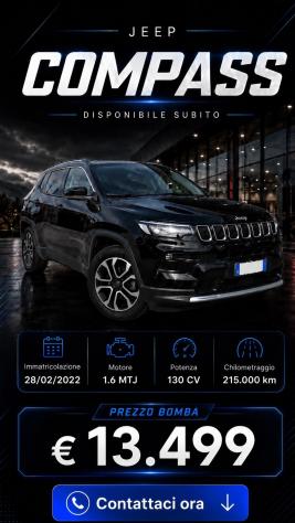 Jeep Compass 1.6 Mtj II 2WD Limited 2/2022 KM 216500 CERT 1PROP