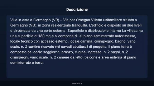 Immobile in asta di 180 m², box auto in vendita a Germagno - Foto 4